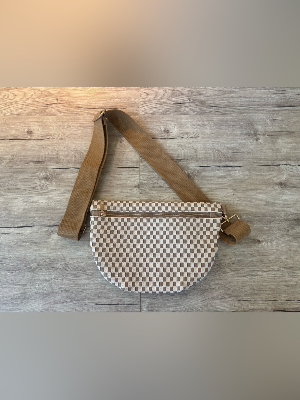 Woven Crossbody Bag with Adjustable Strap